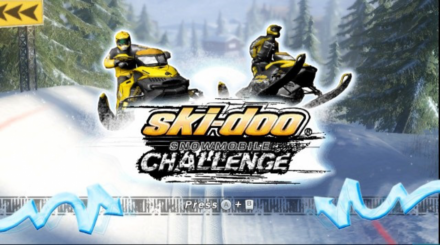 Ski-Doo: Snowmobile Challenge – Nintendo Wii (Wii) snowmobile racing sports simulation video game title screen