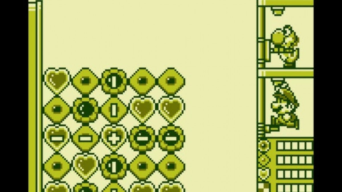 Yoshi’s Cookie Game Boy video game, puzzle gameplay, classic Nintendo character title, retro handheld console gameplay