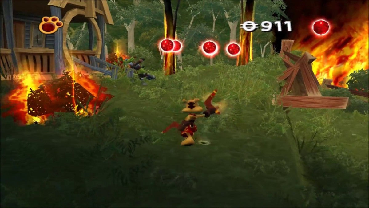 TY the Tasmanian Tiger 2 Bush Rescue for GameCube featuring colorful platforming action set in the Australian outback gameplay screenshot