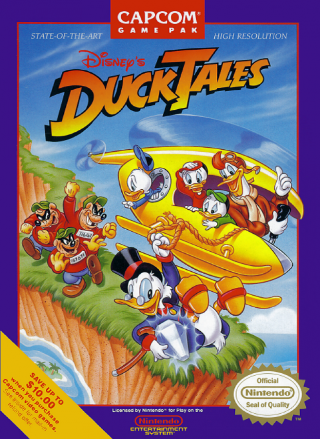 Duck Tales – Nintendo Entertainment System (NES) Front Cover Box Art Image 