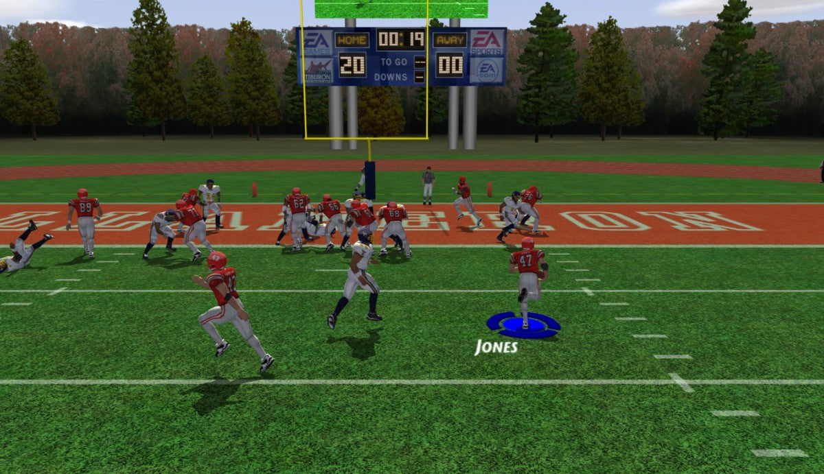 NCAA Football 2003 gameplay for Nintendo GameCube (GC) college football sports video game  
