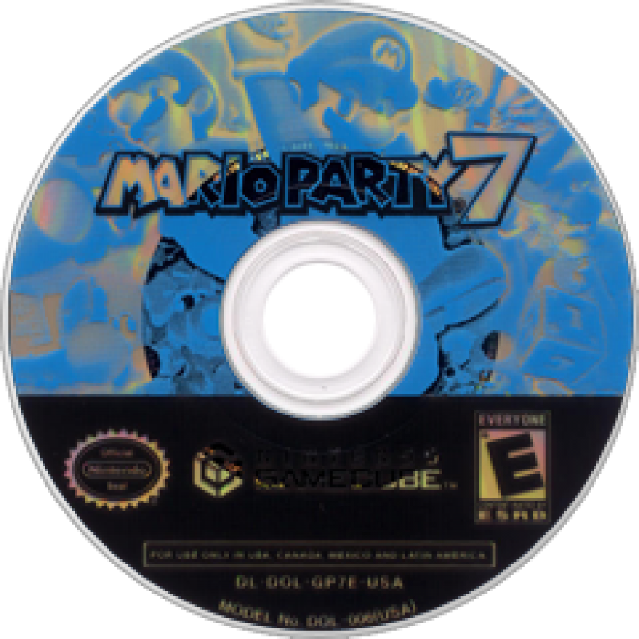 Mario Party 7– GameCube (GC)Disc  Front Cover Art for this GameCube Video Game 