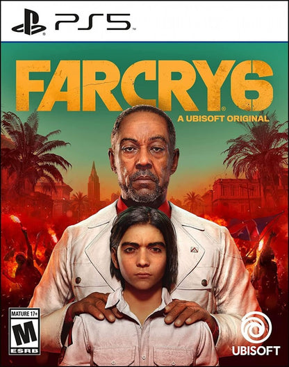 Far Cry 6 cover art for PlayStation 5 (PS5) open-world first-person shooter video game