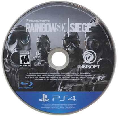Tom Clancy's Rainbow Six Siege Advanced Edition PlayStation 4 PS4 for retro video game enthusiasts featuring tactical first person shooter gameplay team based multiplayer combat strategic planning destructible environments operator abilities competitive online matches and collectible gaming appeal disc  