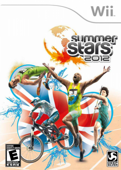 Summer Stars 2012 – Nintendo Wii (Wii) Olympic-themed multi-sport athletics simulation video game cover art