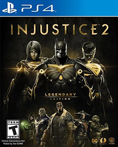 Injustice 2 [Legendary Edition] – PlayStation 4 (PS4) video game cover image, superhero fighting game for PS4