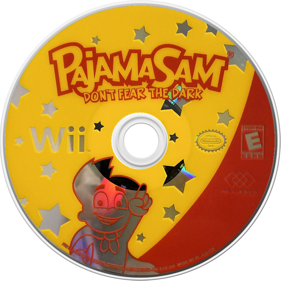 Pajama Sam in Don't Fear the Dark – Nintendo Wii (Wii) children’s point-and-click adventure puzzle video game disc