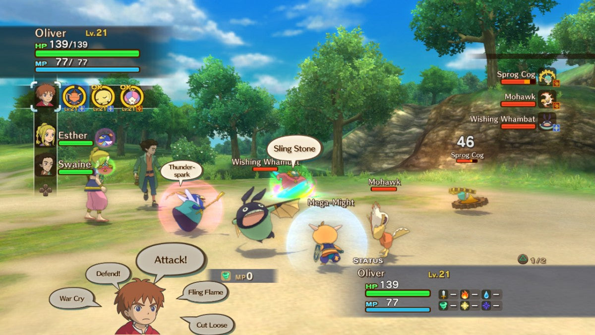 Ni no Kuni: Wrath of the White Witch PAL Import PlayStation 3 PS3 video game, role-playing RPG, fantasy adventure, Studio Ghibli-inspired visuals, console title gameplay