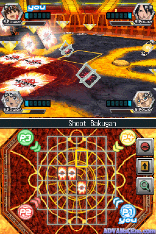 Bakugan Battle Brawlers gameplay for Nintendo DS (DS) anime action strategy video game