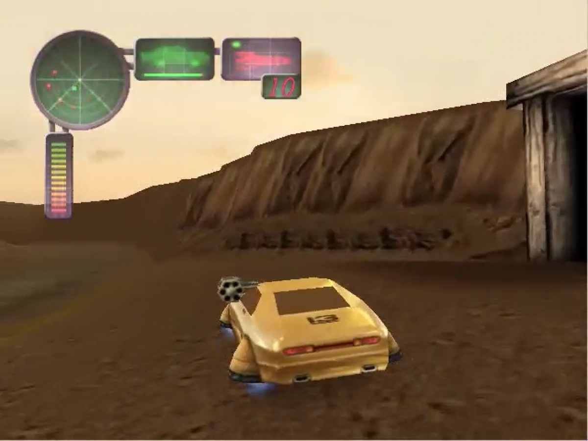 Vigilante 8 Second Offense Sega Dreamcast retro video game vehicular combat gameplay