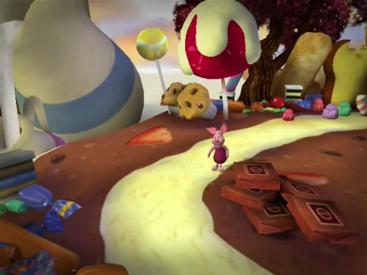 Piglet's BIG Game gameplay for Nintendo GameCube (GC) children's adventure video game