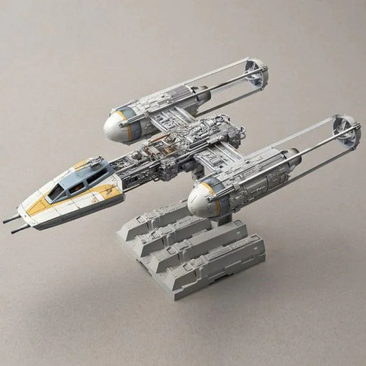 Y Wing Starfighter Star Wars 1 72 scale model kit Bandai Hobby buildable rebel alliance spacecraft detailed plastic kit snap fit display model sci fi vehicle collectible for fans 
