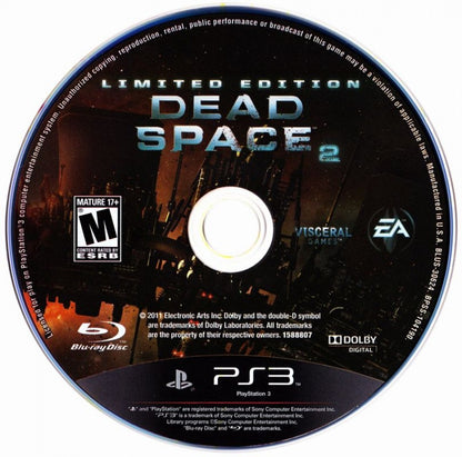 Dead Space 2 [Limited Edition] disc art for PlayStation 3 (PS3) video game