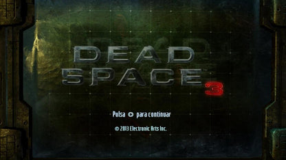 Dead Space 3 [Limited Edition] start screen for Xbox 360 (X360) survival horror video game