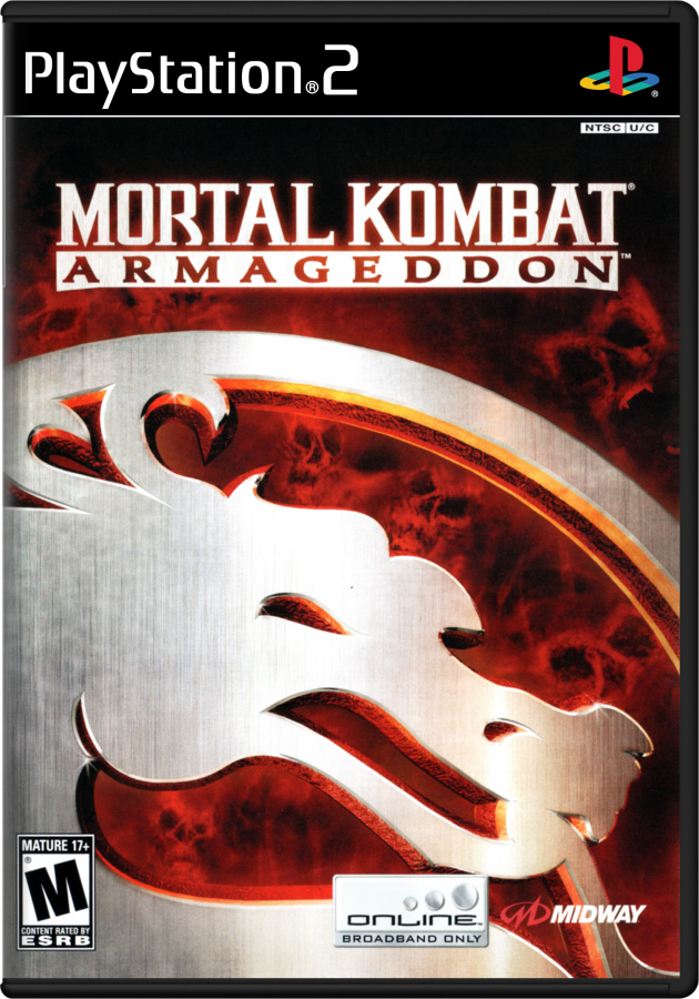 Mortal Kombat Armageddon PlayStation 2 (PS2) fighting video game cover art