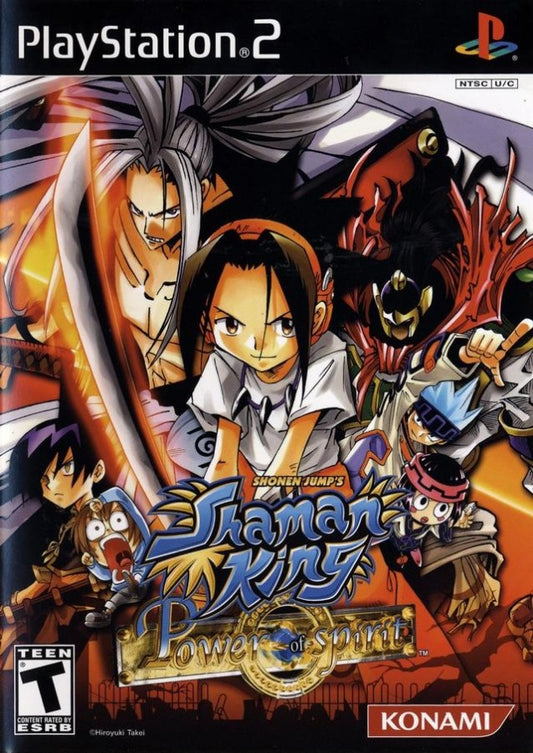 Shaman King Power of Spirit PS2 PlayStation 2 fighting action game retro video game cover art