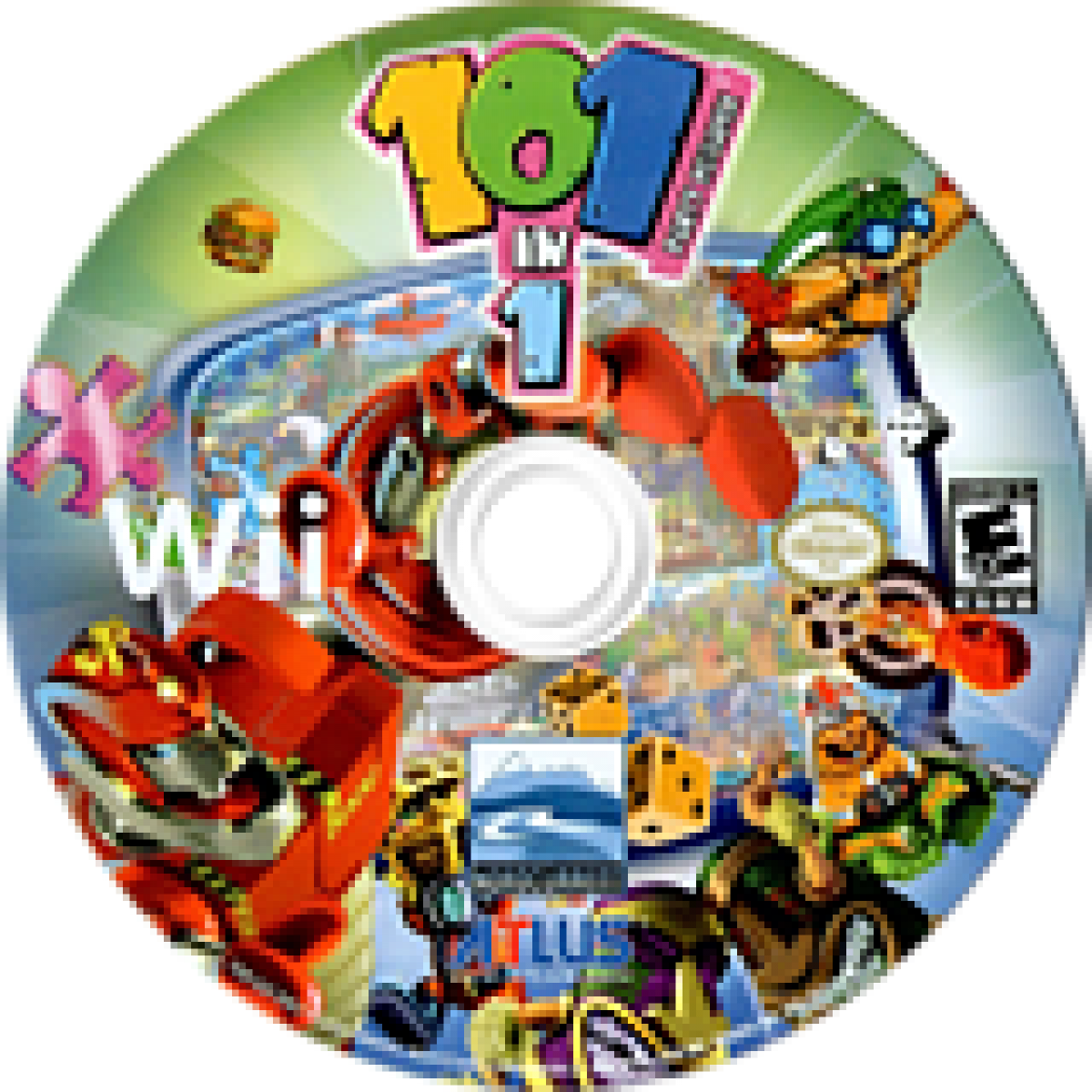 101-in-1 Party Megamix disc art for Nintendo Wii (Wii) video game