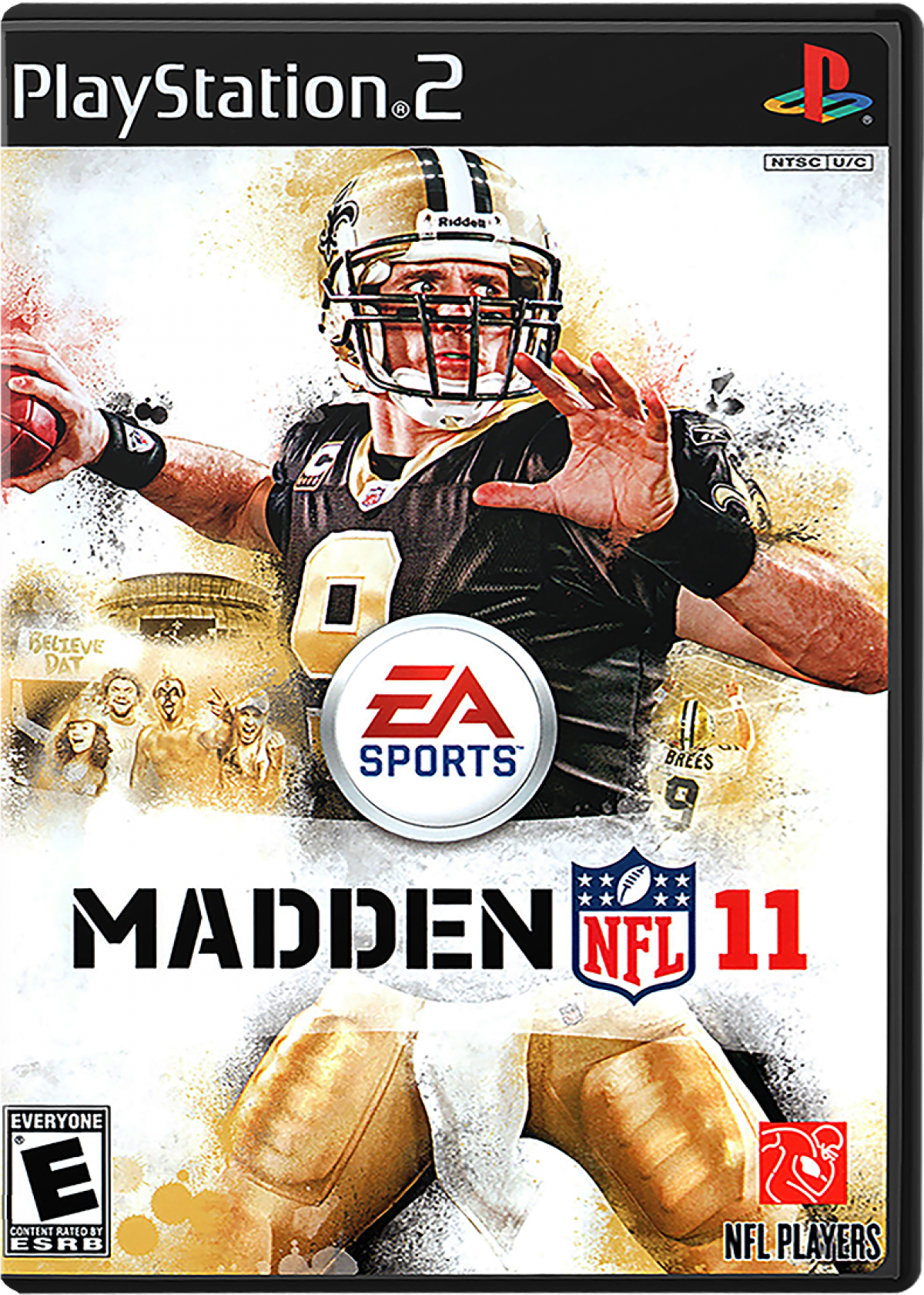 Madden NFL 11 cover art for PlayStation 2 (PS2) sports video game 