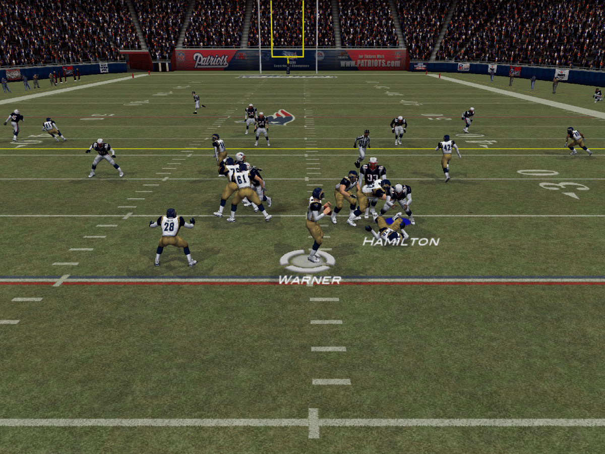 Madden NFL 2003 Xbox football game featuring official NFL teams and players Franchise Mode create a player mini camp training fast paced gameplay enhanced graphics commentary by John Madden and Al Michaels and classic early 2000s EA Sports gridiron action gameplay