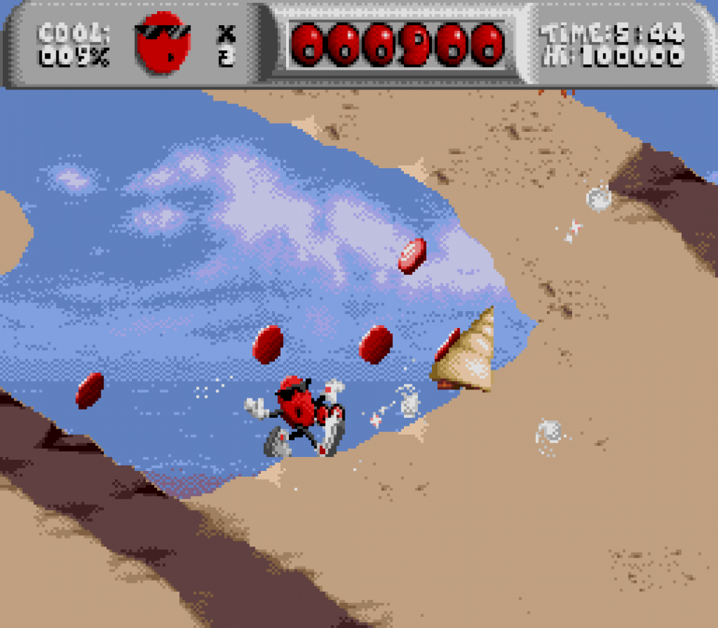 Cool Spot Sega Genesis retro video game platformer gameplay (1993)