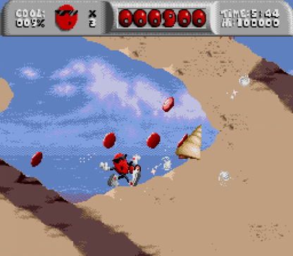 Cool Spot Sega Genesis retro video game platformer gameplay (1993)