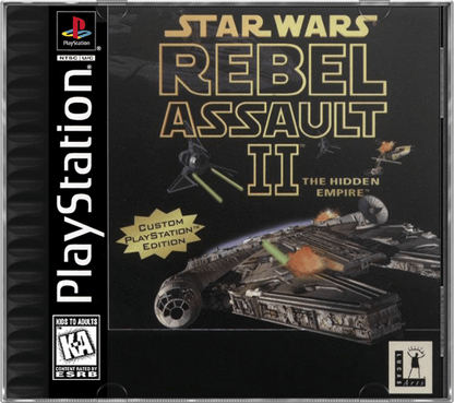 Star Wars: Rebel Assault II cover art for PlayStation 1 (PS1) rail shooter video game