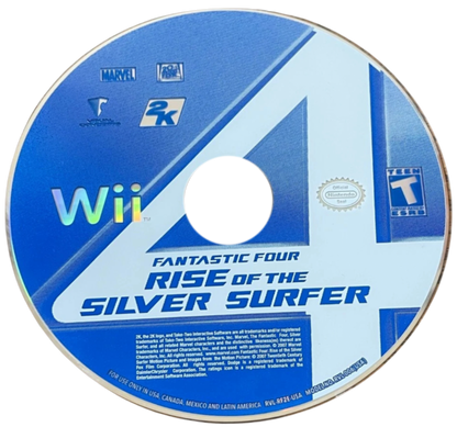 Fantastic Four Rise of the Silver Surfer disc for Nintendo Wii (Wii) video game