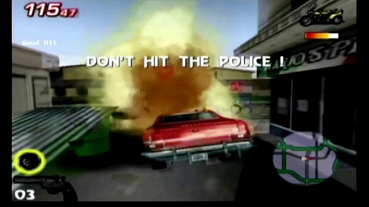 Starsky and Hutch for GameCube featuring action driving and crime fighting gameplay based on the classic TV series gameplay screenshot