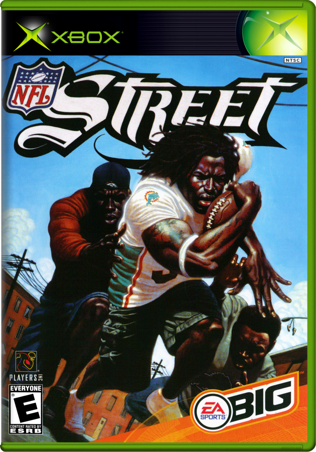 Cover of 'NFL Street' video game for Xbox with EA Sports branding