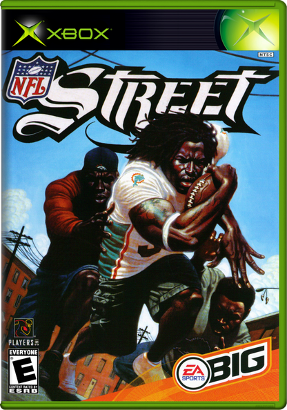 Cover of 'NFL Street' video game for Xbox with EA Sports branding