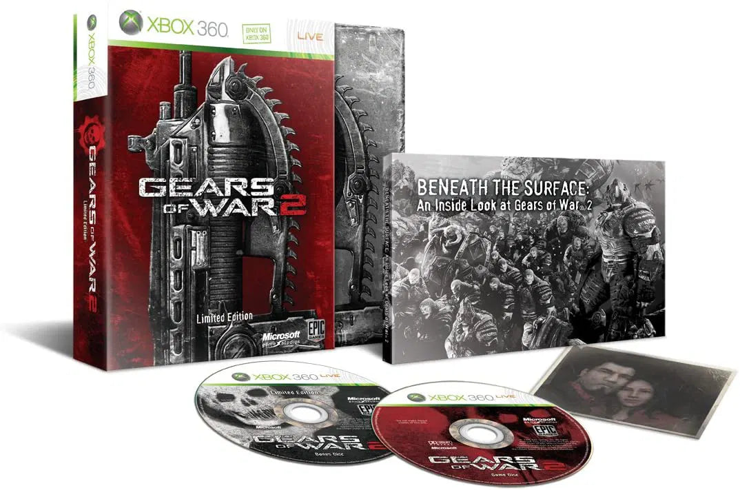 Gears of War 2 Limited Edition for Xbox 360 with special packaging and collectible bonus content collector set