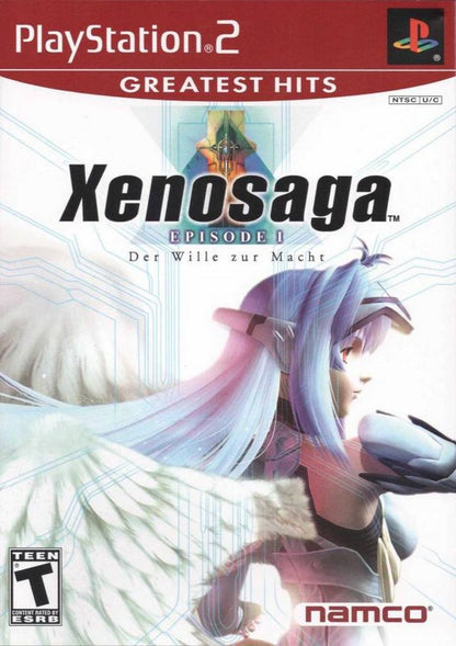 Xenosaga Episode I Der Wille zur Macht Greatest Hits PlayStation 2 PS2 video game, turn-based RPG, sci-fi story-driven adventure, classic console title front cover