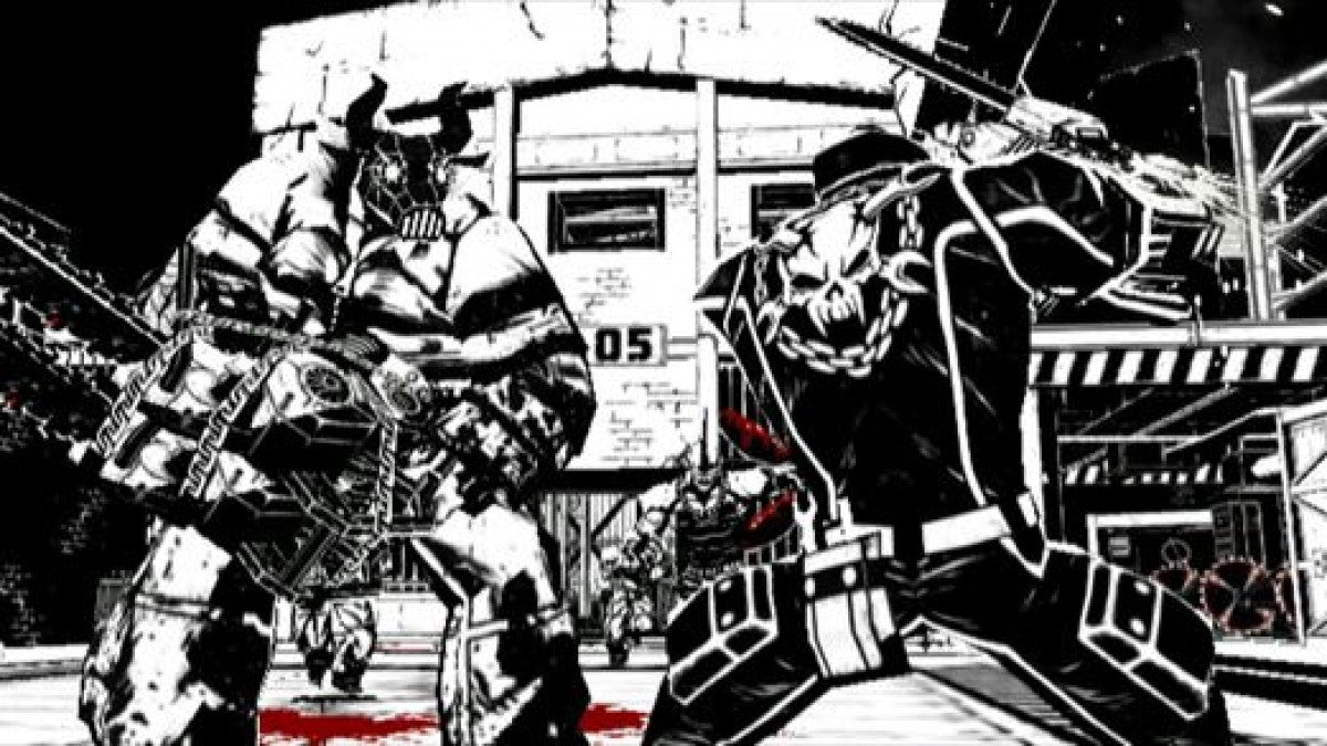 MadWorld – Nintendo Wii (Wii) stylized action beat ’em up video game gameplay
