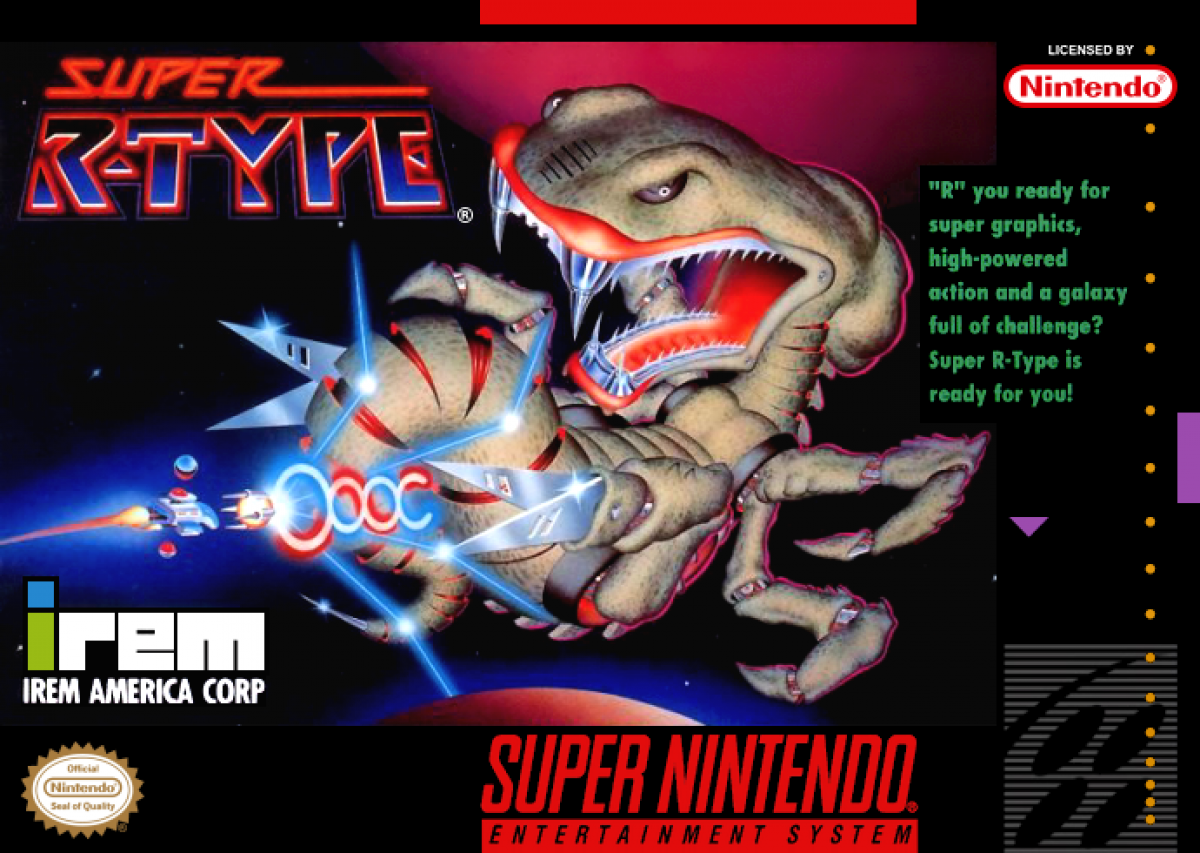 Video Game Super R Type Super R-Type – Super Nintendo (SNES) | Classic Arcade Space Shooter