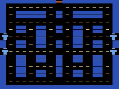 Lock 'N' Chase Atari 2600 inspired design featuring classic maze chase arcade gameplay aesthetic coin collecting action strategic escape challenges retro pixel graphics fast paced score chasing excitement vintage Atari gaming presentation gameplay
