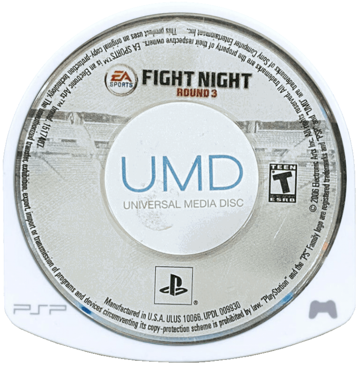 Fight Night Round 3 – PlayStation Portable (PSP) disc for boxing sports video game
