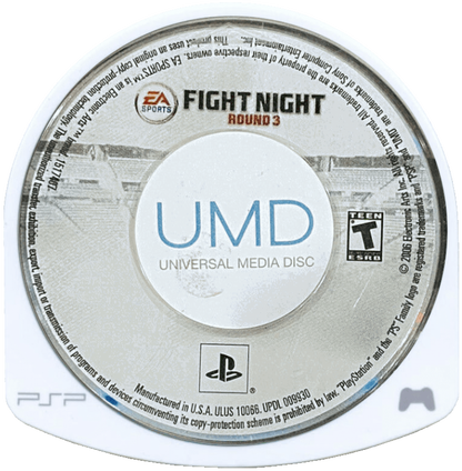 Fight Night Round 3 – PlayStation Portable (PSP) disc for boxing sports video game
