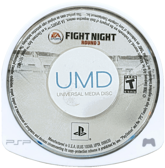 Fight Night Round 3 – PlayStation Portable (PSP) disc for boxing sports video game
