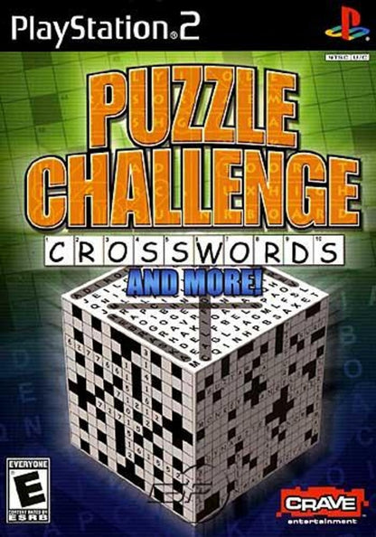 Puzzle Challenge: Crosswords and More – PlayStation 2 (PS2) video game cover image, puzzle and word game collection.