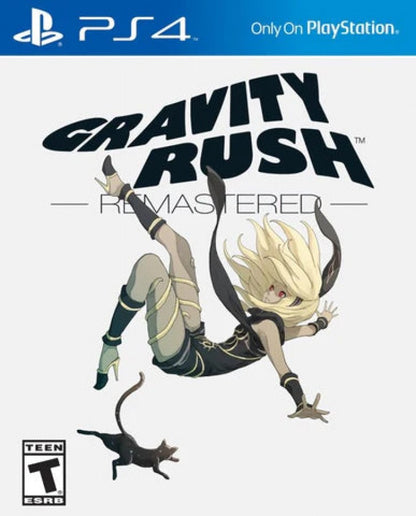 Gravity Rush: Remastered – PlayStation 4 (PS4) video game cover image, enhanced action-adventure gravity-shifting game
