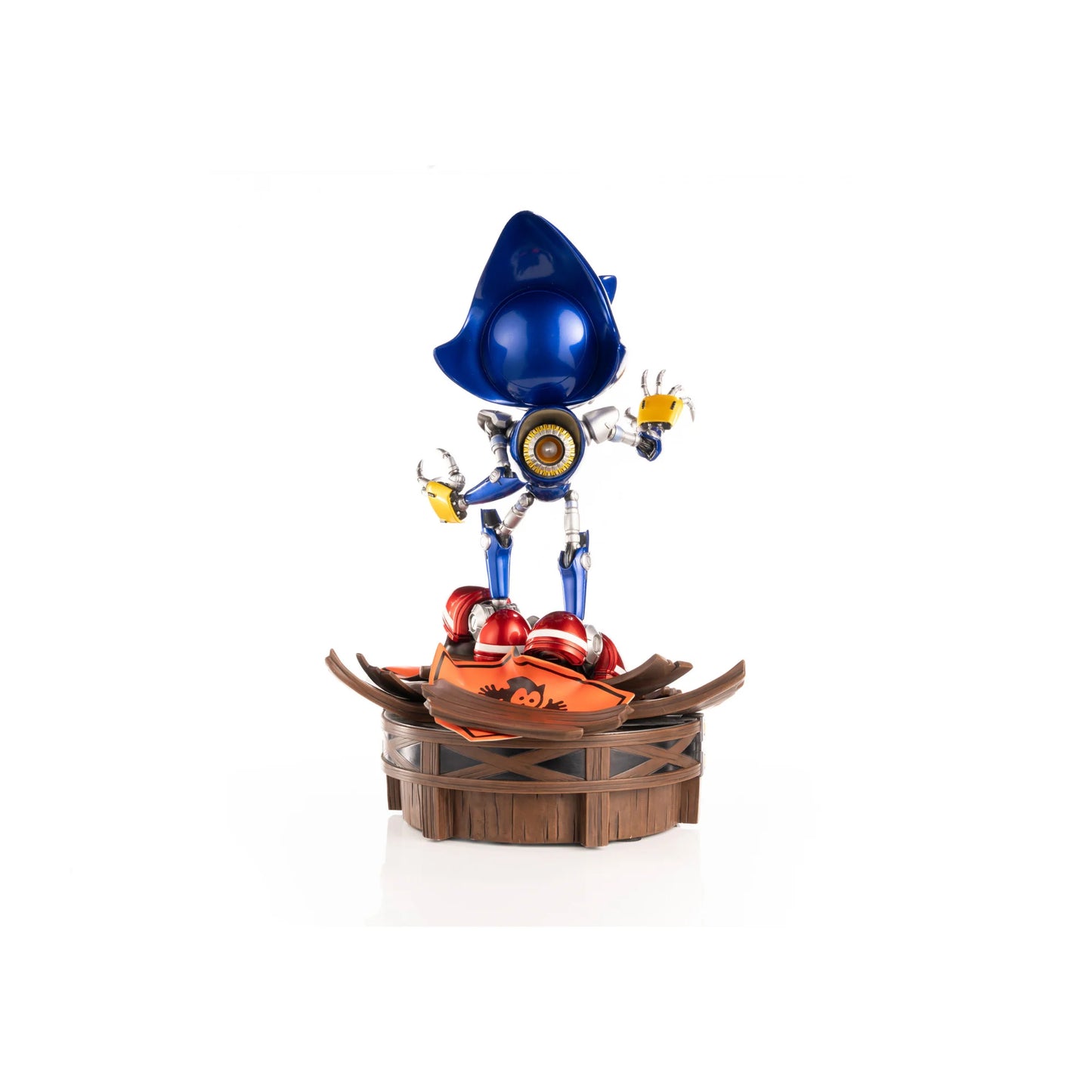 Metal Sonic The Steel Nemesis 15 Inch Premium Resin Statue by First 4 Figures F4F collectible Sonic the Hedgehog statue featuring detailed Metal Sonic character design premium resin construction dynamic sculpted details display base officially licensed collectible figure gaming decor and high end collector appeal