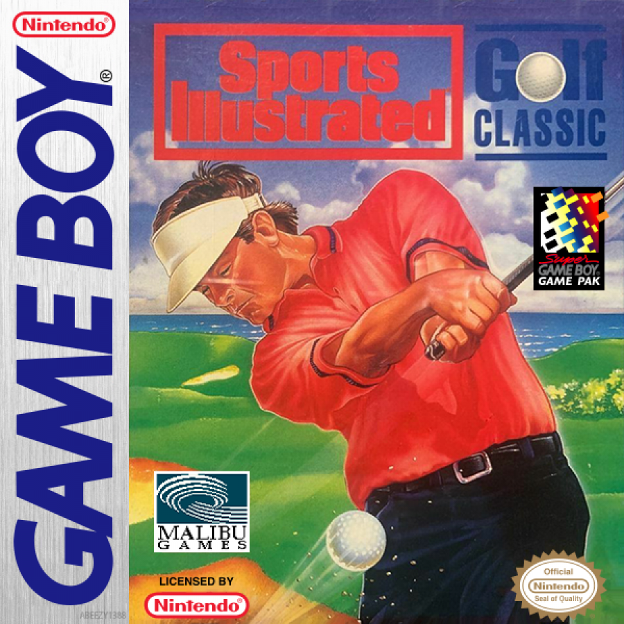 Sports Illustrated Golf Game Boy sports golf video game cover art.