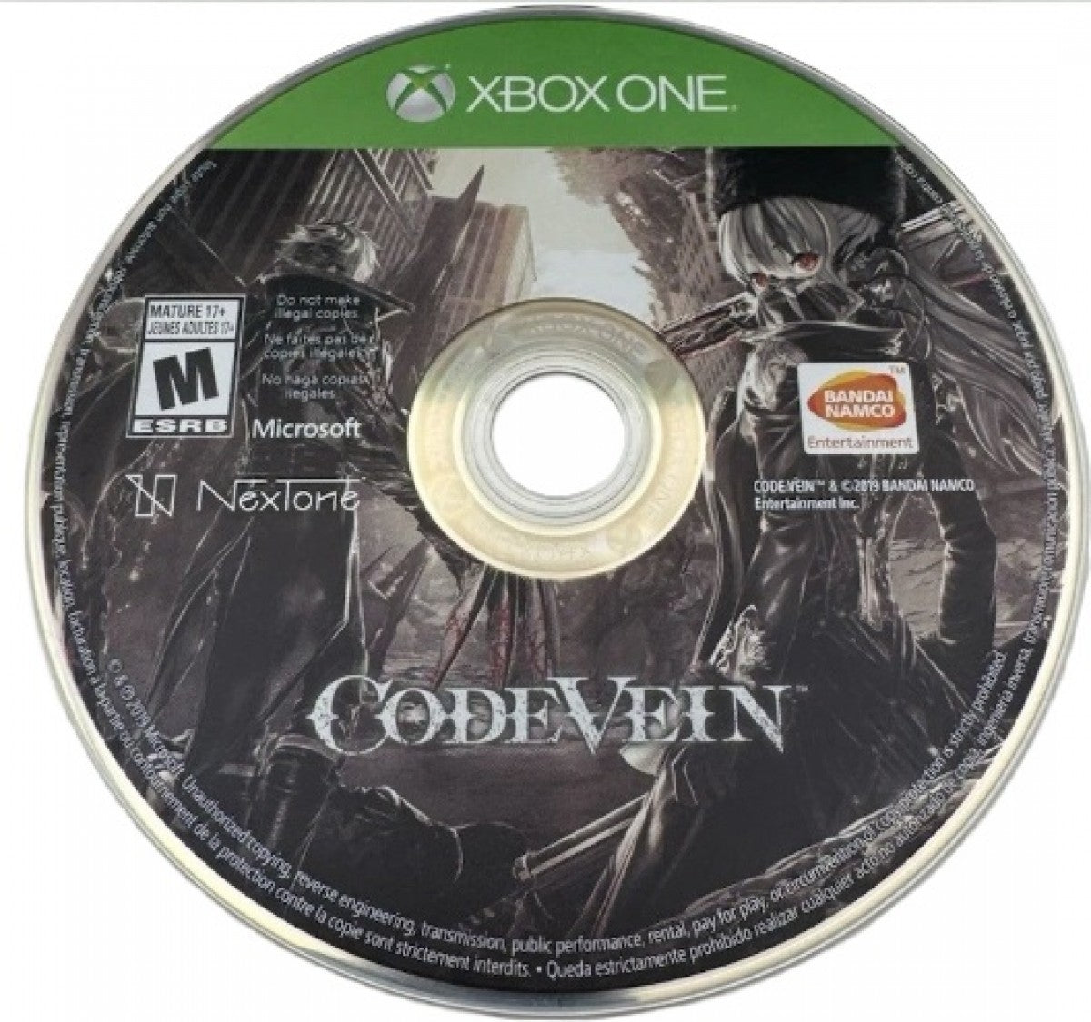 Code Vein – Xbox One (XONE) disc for anime-style action RPG with Souls-like combat and post-apocalyptic setting