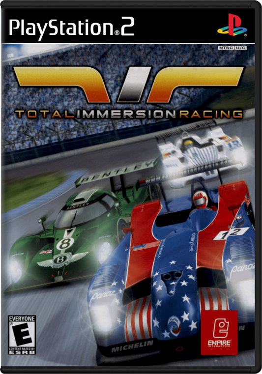 Total Immersion Racing PS2 PlayStation 2 racing simulation game realistic motorsport circuit racing cars career mode retro video game cover art