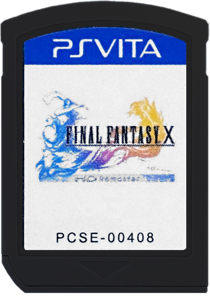 Final Fantasy X HD Remaster PlayStation Vita PS Vita video game featuring role playing gameplay Tidus and Yuna characters Spira world exploration turn based combat iconic summons character development story driven adventure enhanced HD graphics and classic PlayStation handheld gaming retro video game collection collectible gaming appeal game cartridge