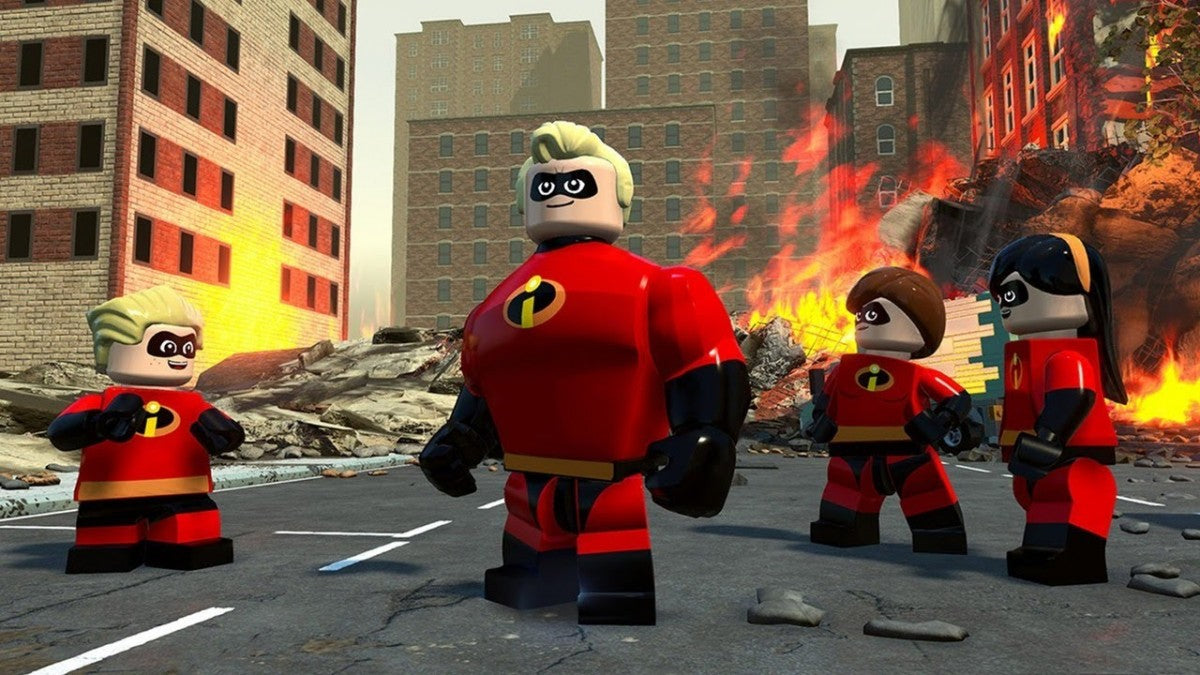 LEGO The Incredibles Nintendo Switch game action adventure platformer family friendly superhero game Pixar movie tie in cartridge collectible portable console game for Switch system gameplay  