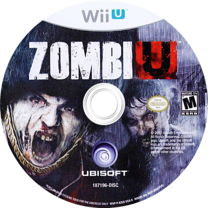 ZombiU Disc Cover art for Nintendo Wii U (WiiU) video game