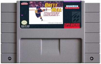 Brett Hull Hockey cartridge for Super Nintendo Entertainment System SNES retro video game