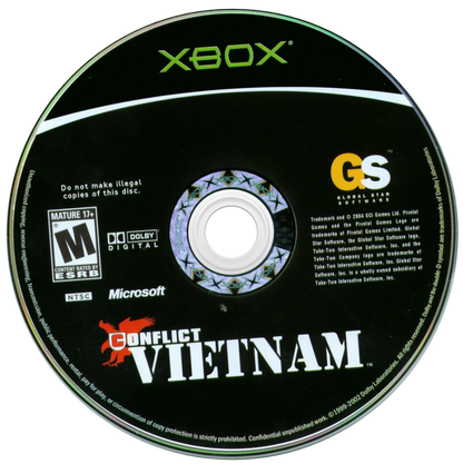 Conflict Vietnam for Xbox tactical military shooter video game featuring squad based combat Vietnam War missions strategic gameplay and immersive third person battlefield experience disc