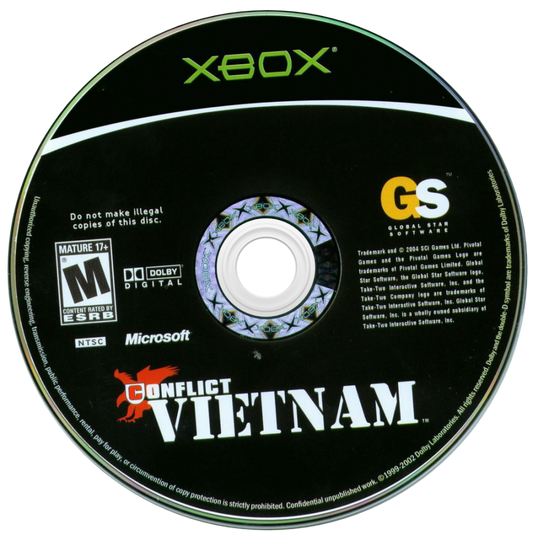Conflict Vietnam for Xbox tactical military shooter video game featuring squad based combat Vietnam War missions strategic gameplay and immersive third person battlefield experience disc
